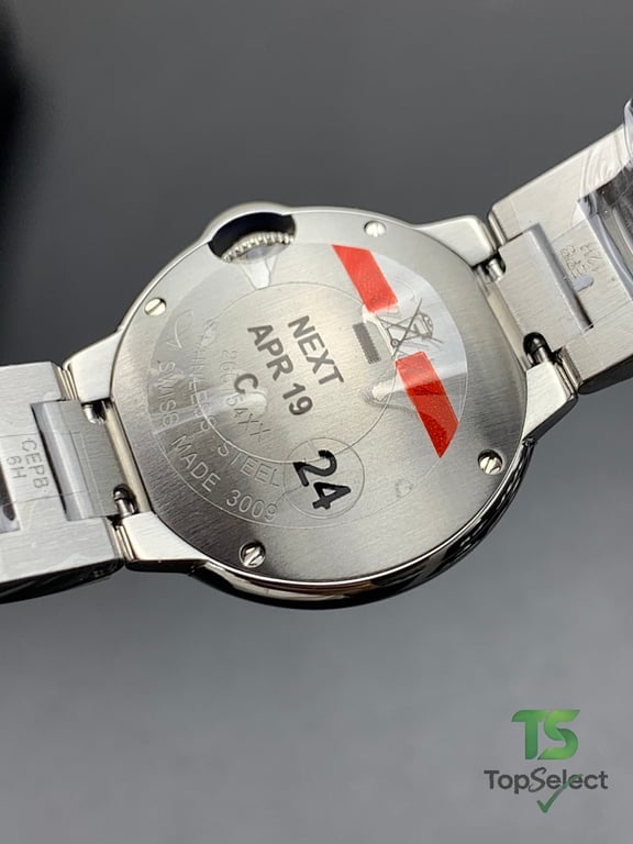 Cartier Ballon Bleu 28mm Silver Watch - 6