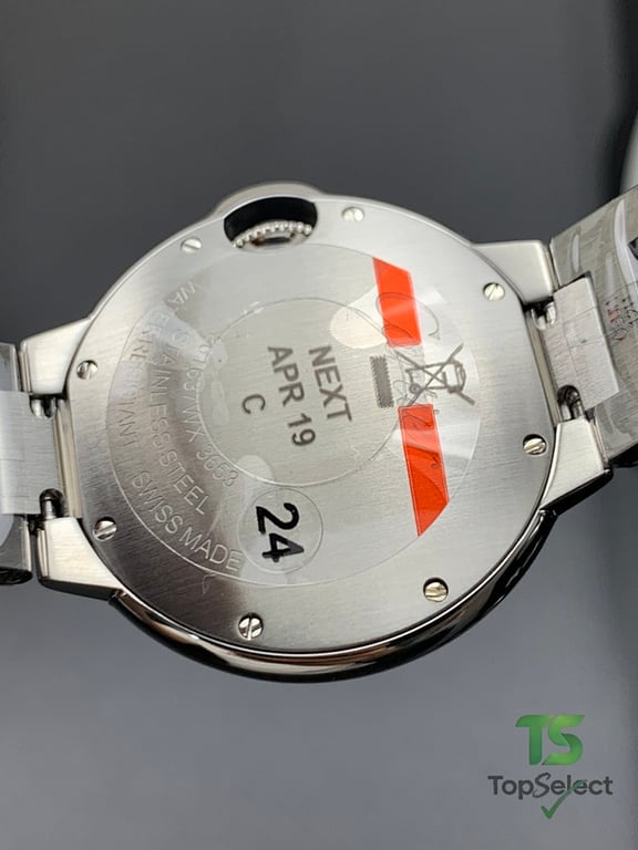 Cartier Ballon Bleu Diamond Bezel Silver 33mm - 3