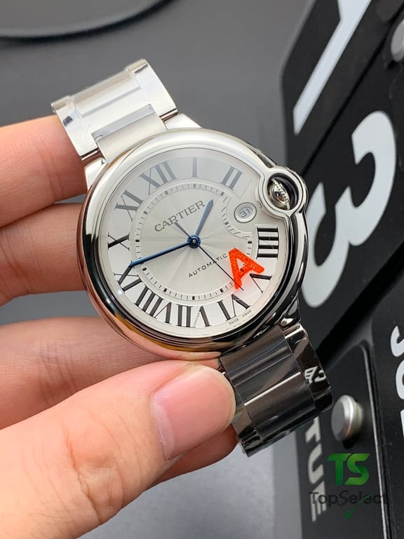 Cartier Ballon Bleu Silver Dial Steel Watch - 6