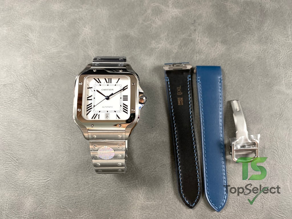 Cartier Santos de Cartier Large Model White Dial - 3