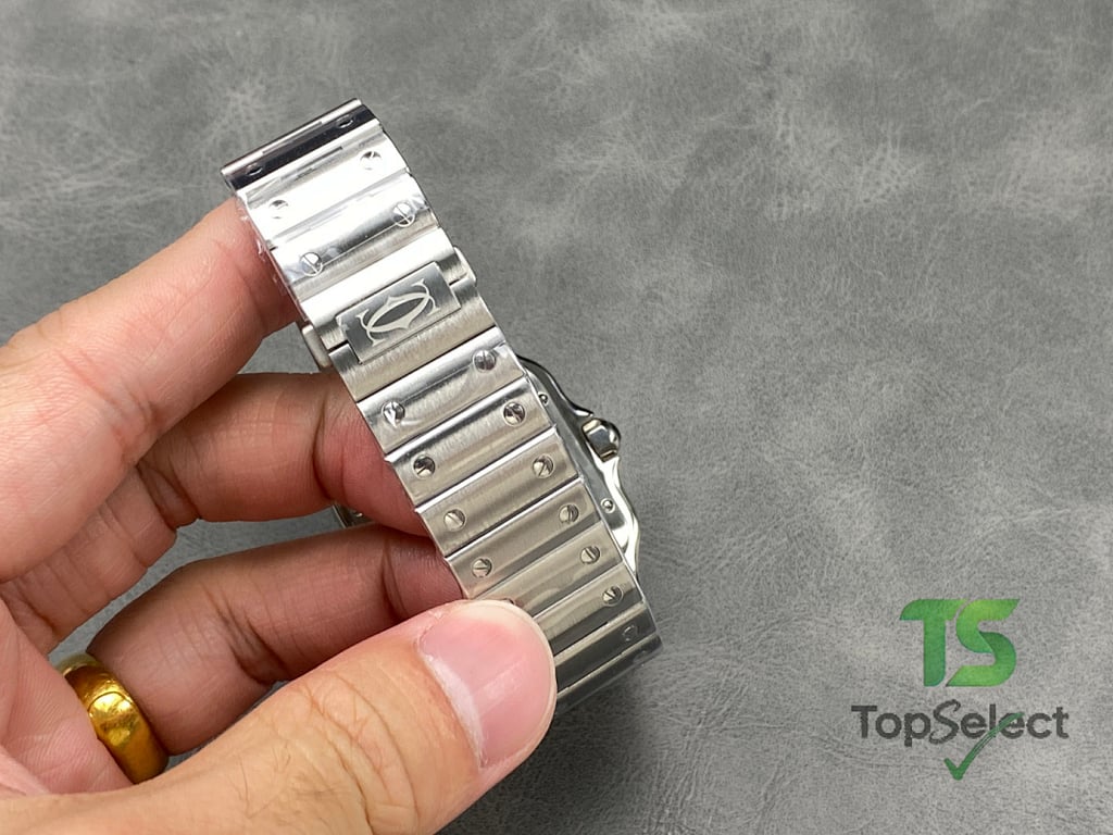 Cartier Santos de Cartier Large Model White Dial - 4