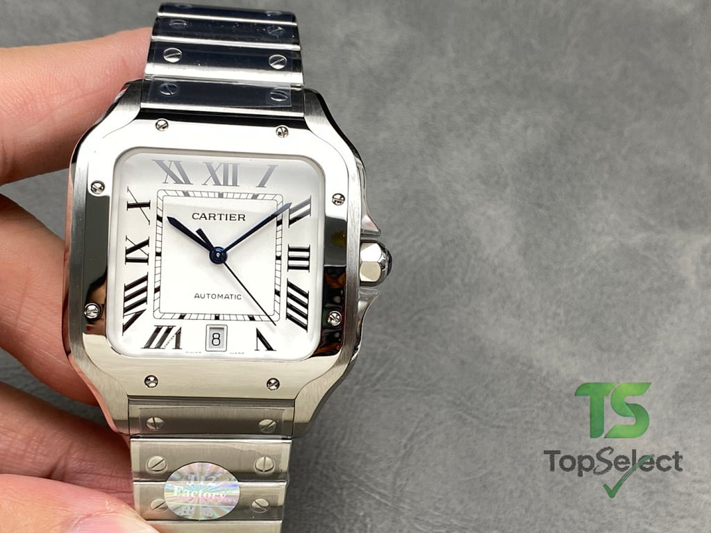 Cartier Santos de Cartier Large Model White Dial - 5