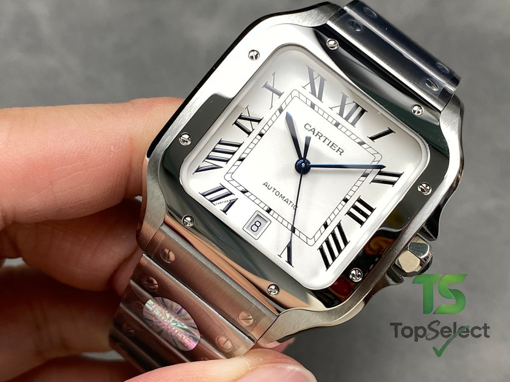 Cartier Santos de Cartier Large Model White Dial - 6