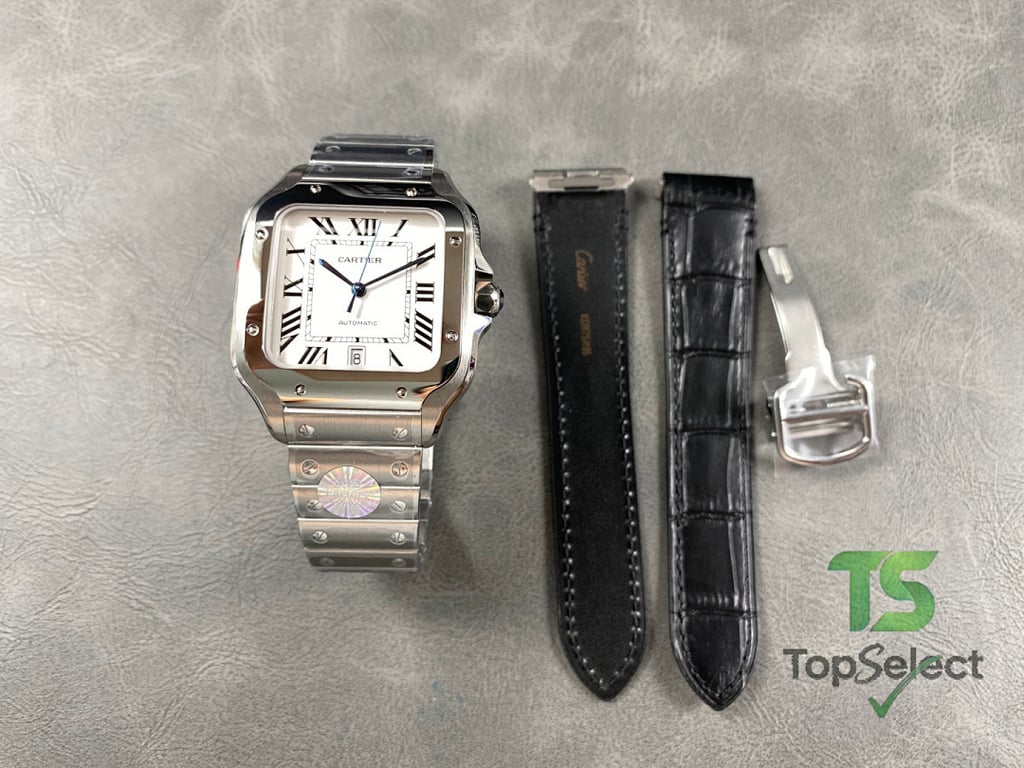 Cartier Santos de Cartier Large Model White Dial - 10