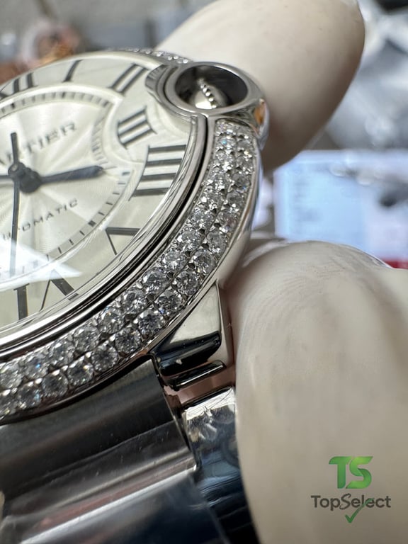 Cartier Ballon Bleu Moissanite Double Row Silver - 3