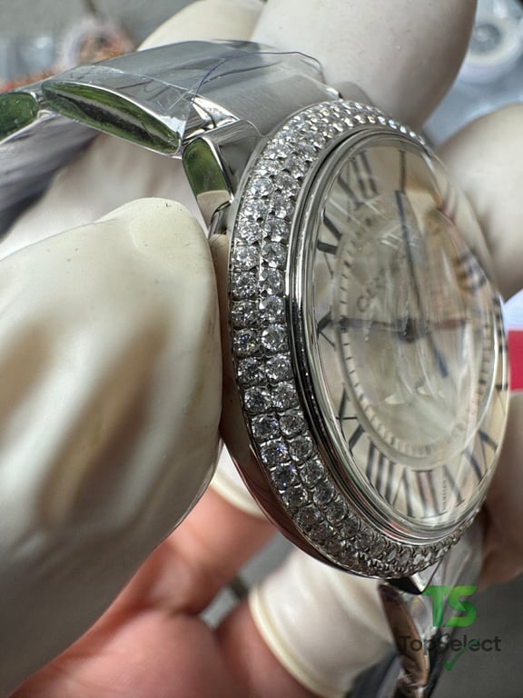 Cartier Ballon Bleu Moissanite Double Row Silver - 7