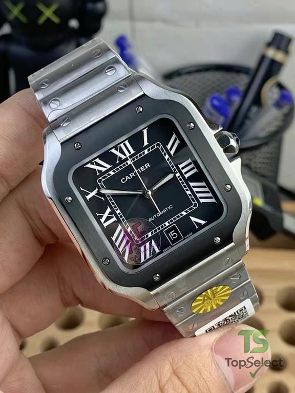 Cartier Santos de Cartier Large Black Dial - 3