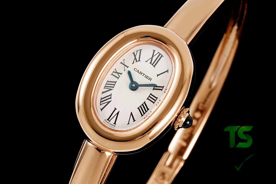 Cartier Baignoire Bracelet Watch Rose Gold - 8