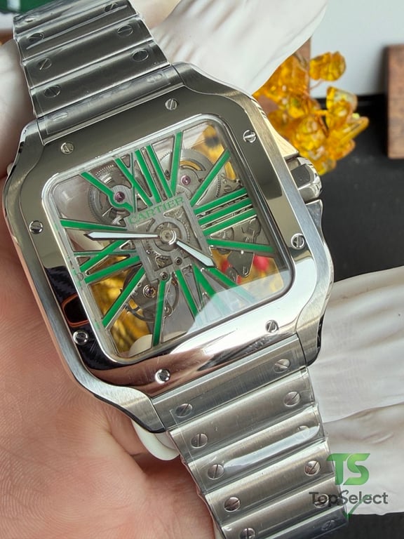Cartier Santos de Cartier Skeleton Green - 2