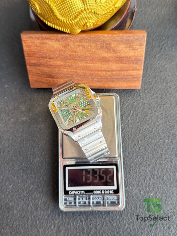 Cartier Santos de Cartier Skeleton Green - 6