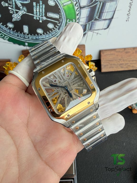 Cartier Santos de Cartier Skeleton Two-Tone - 18
