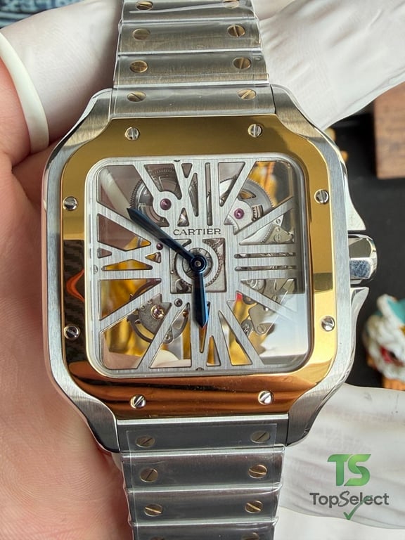 Cartier Santos de Cartier Skeleton Two-Tone - 4
