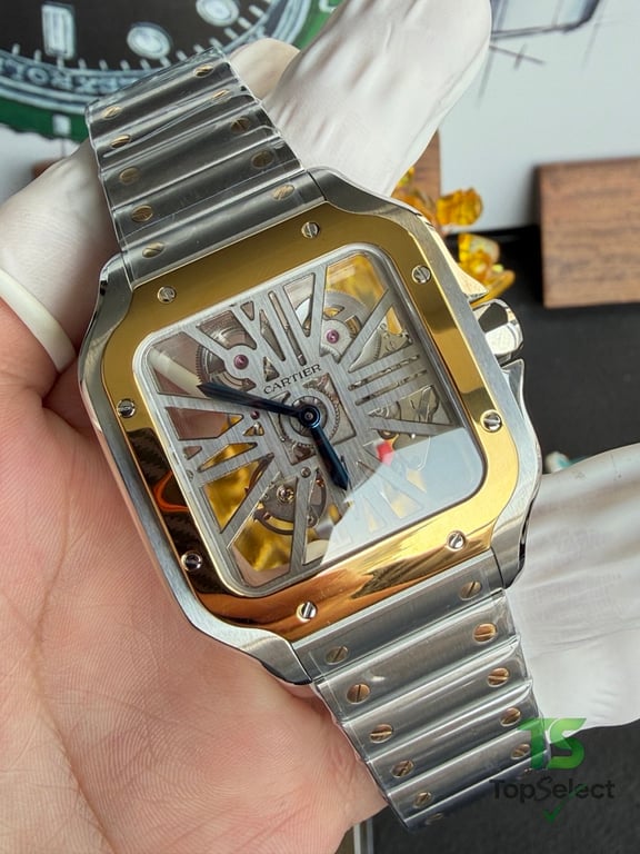 Cartier Santos de Cartier Skeleton Two-Tone - 6