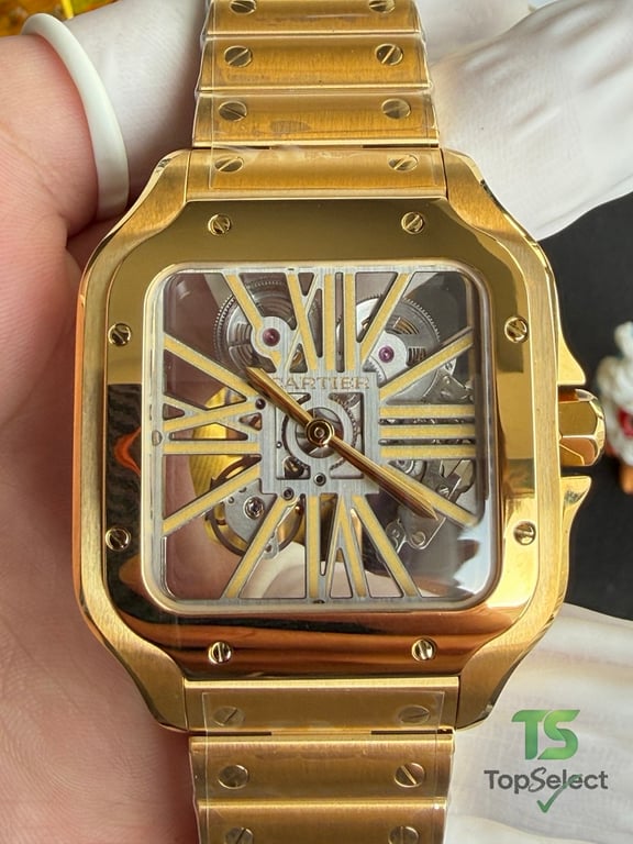 Cartier Santos de Cartier Skeleton Gold - 16