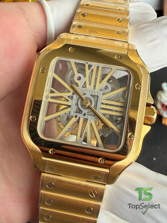 Cartier Santos de Cartier Skeleton Gold - 17