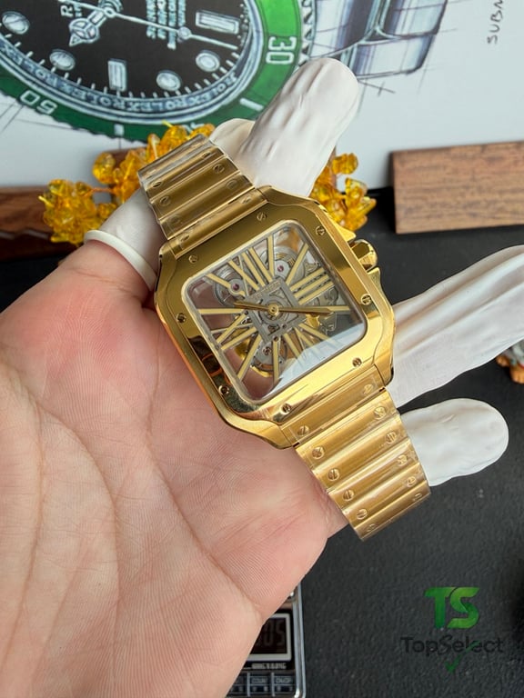 Cartier Santos de Cartier Skeleton Gold - 19