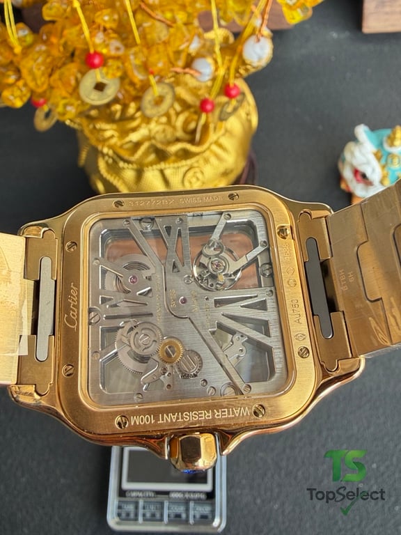 Cartier Santos de Cartier Skeleton Gold - 3