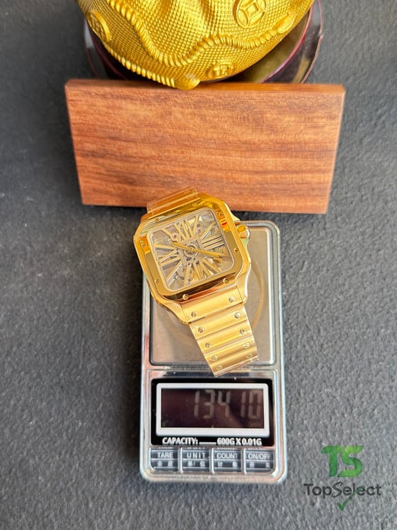 Cartier Santos de Cartier Skeleton Gold - 5