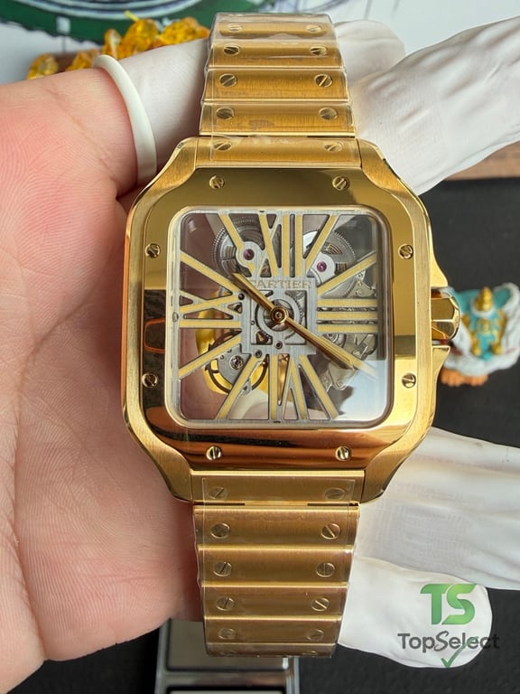 Cartier Santos de Cartier Skeleton Gold - 9