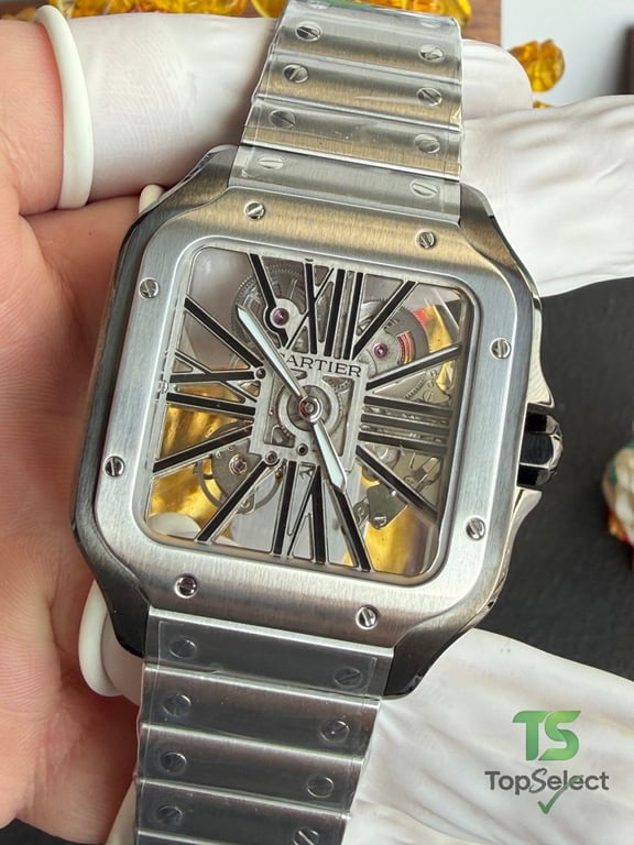 Cartier Santos de Cartier Skeleton Watch - 18