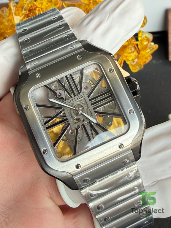 Cartier Santos de Cartier Skeleton Watch - 4