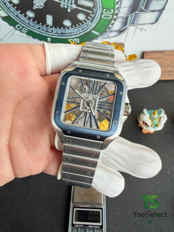 Cartier Santos de Cartier Skeleton WHSA0015 - 9