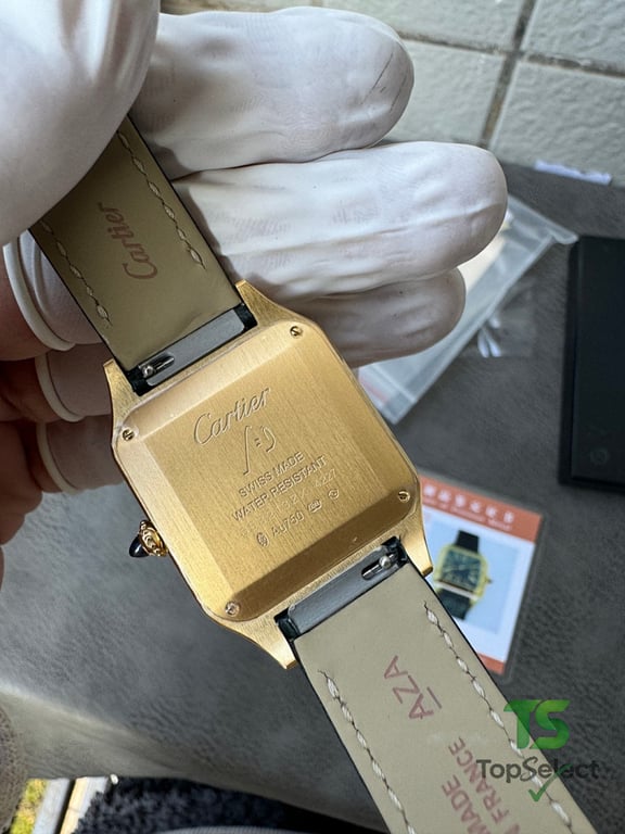 Cartier Santos-Dumont Gold Black Dial - 8