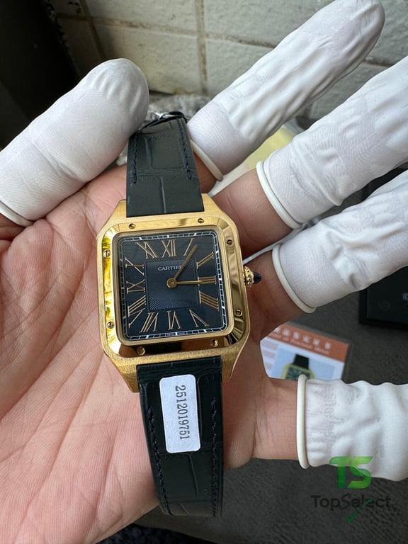 Cartier Santos-Dumont Gold Black Dial - 9