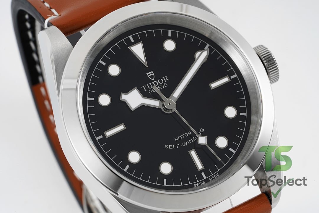 Tudor Black Bay 41 M79540 Black Dial Leather Strap - 9