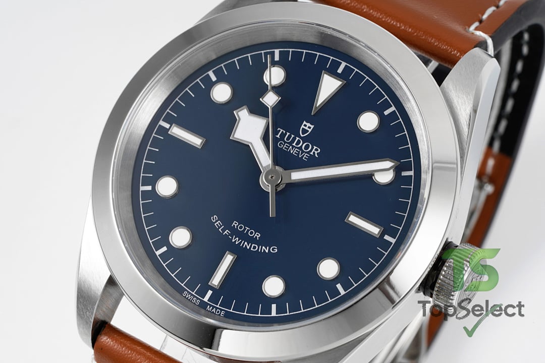 Tudor Black Bay 41 M79540 Blue Dial Leather Strap - 8