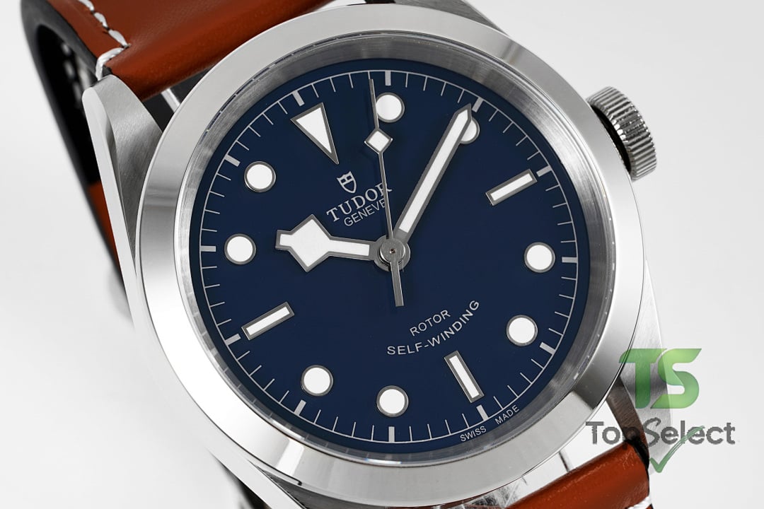 Tudor Black Bay 41 M79540 Blue Dial Leather Strap - 9