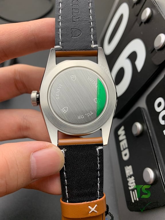 Tudor Black Bay 41 Silver Dial Brown Leather Strap - 4