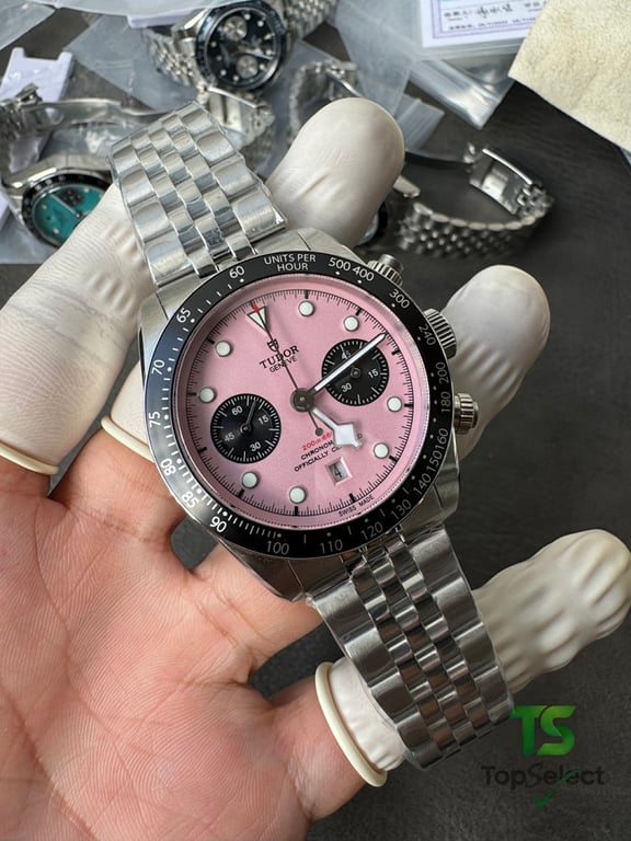 Tudor Black Bay Chrono Pink Dial - 6