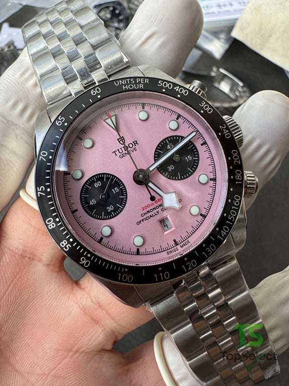 Tudor Black Bay Chrono Pink Dial - 9