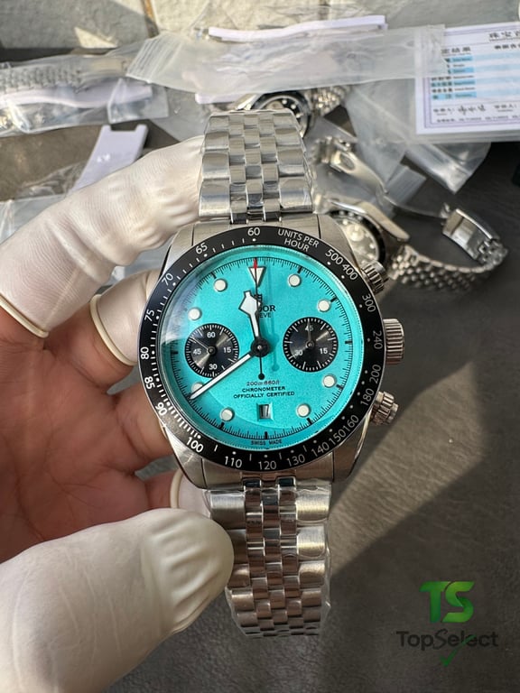Tudor Black Bay Chrono Turquoise Dial - 12