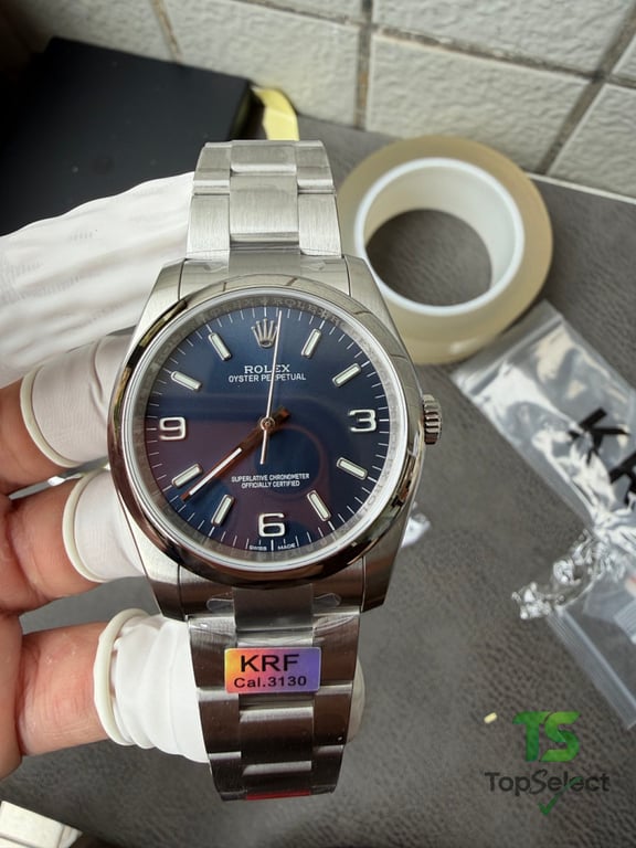 Rolex Oyster Perpetual 116000 Blue Dial 3-6-9 - 12