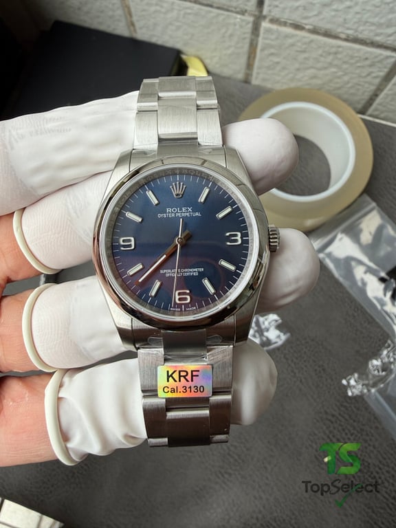 Rolex Oyster Perpetual 116000 Blue Dial 3-6-9 - 10