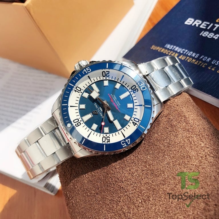 Breitling Superocean Automatic Blue and White Dial - 7