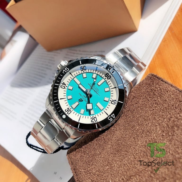 Breitling Superocean Automatic Turquoise Dial - 5