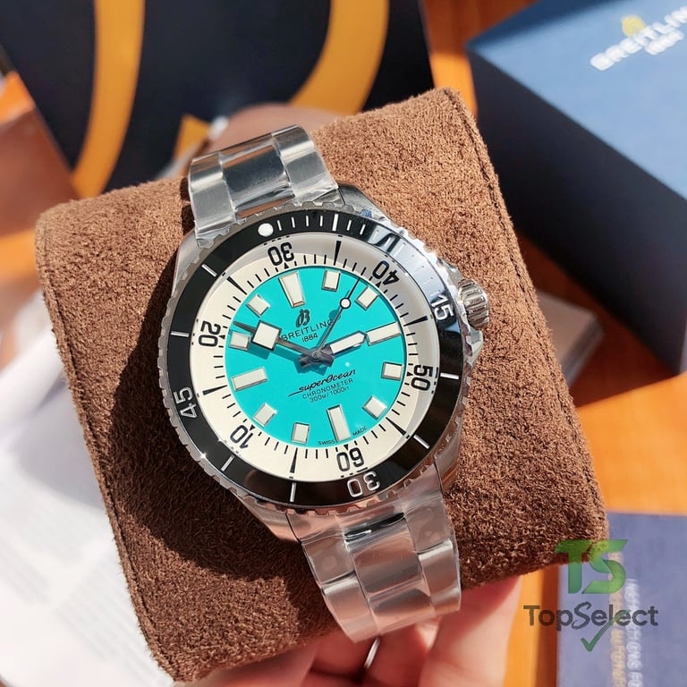 Breitling Superocean Automatic Turquoise Dial - 7