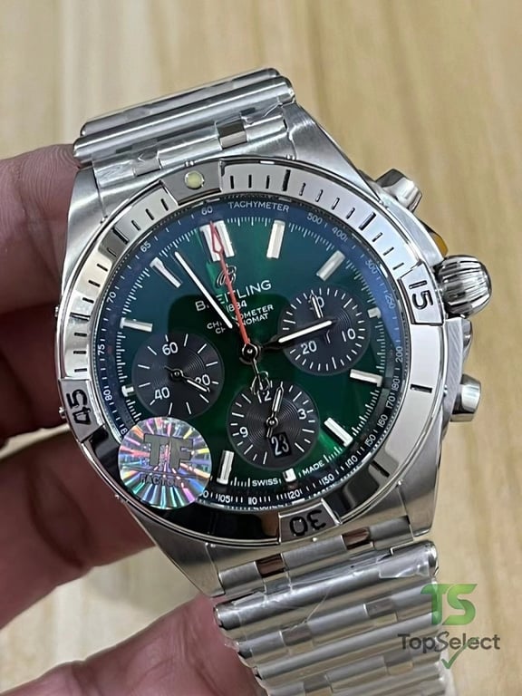 Breitling Chronomat B01 Bentley Green Dial - 7