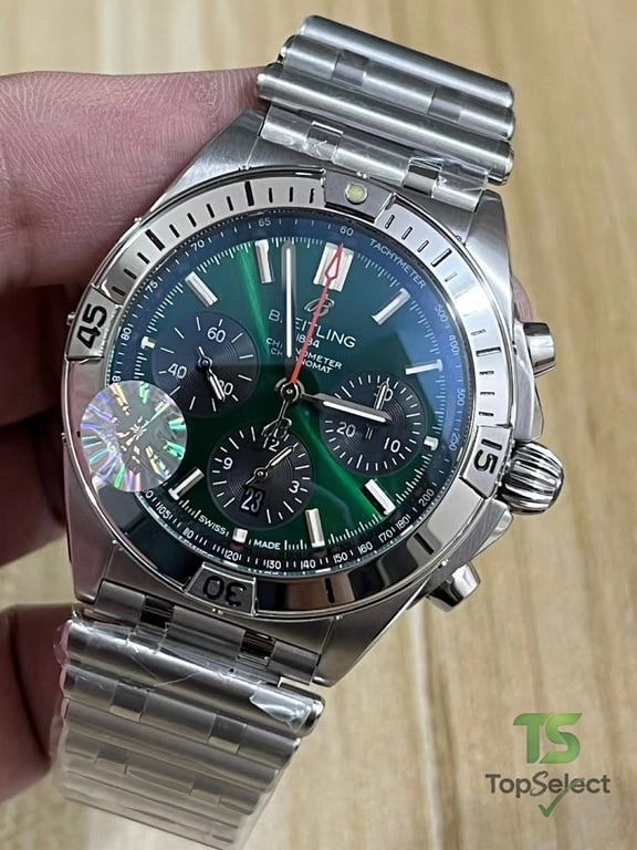 Breitling Chronomat B01 Bentley Green Dial - 8