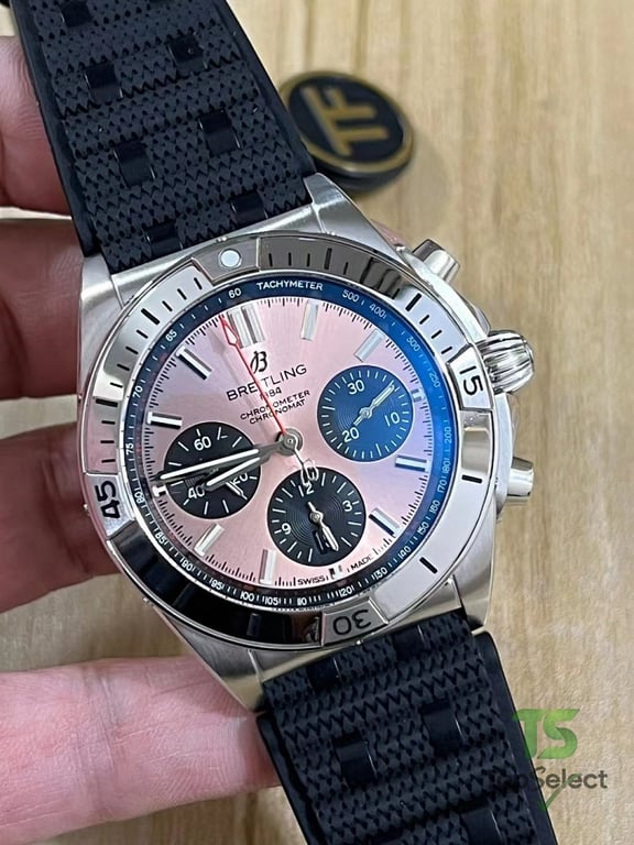 Breitling Chronomat B01 Pink Dial - 7