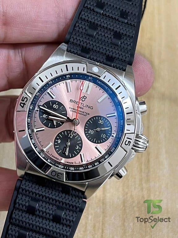 Breitling Chronomat B01 Pink Dial - 8