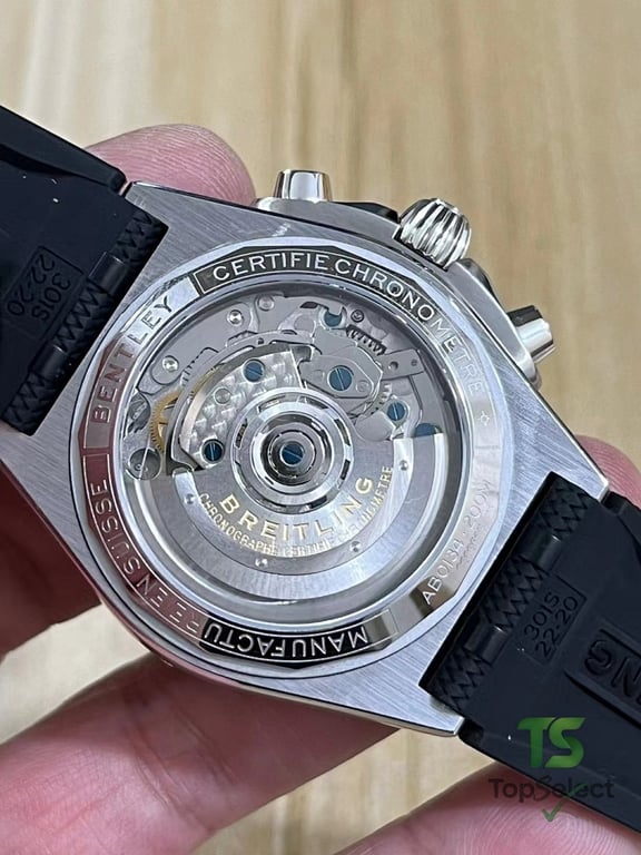Breitling Chronomat B01 Black Dial Rubber Strap - 4