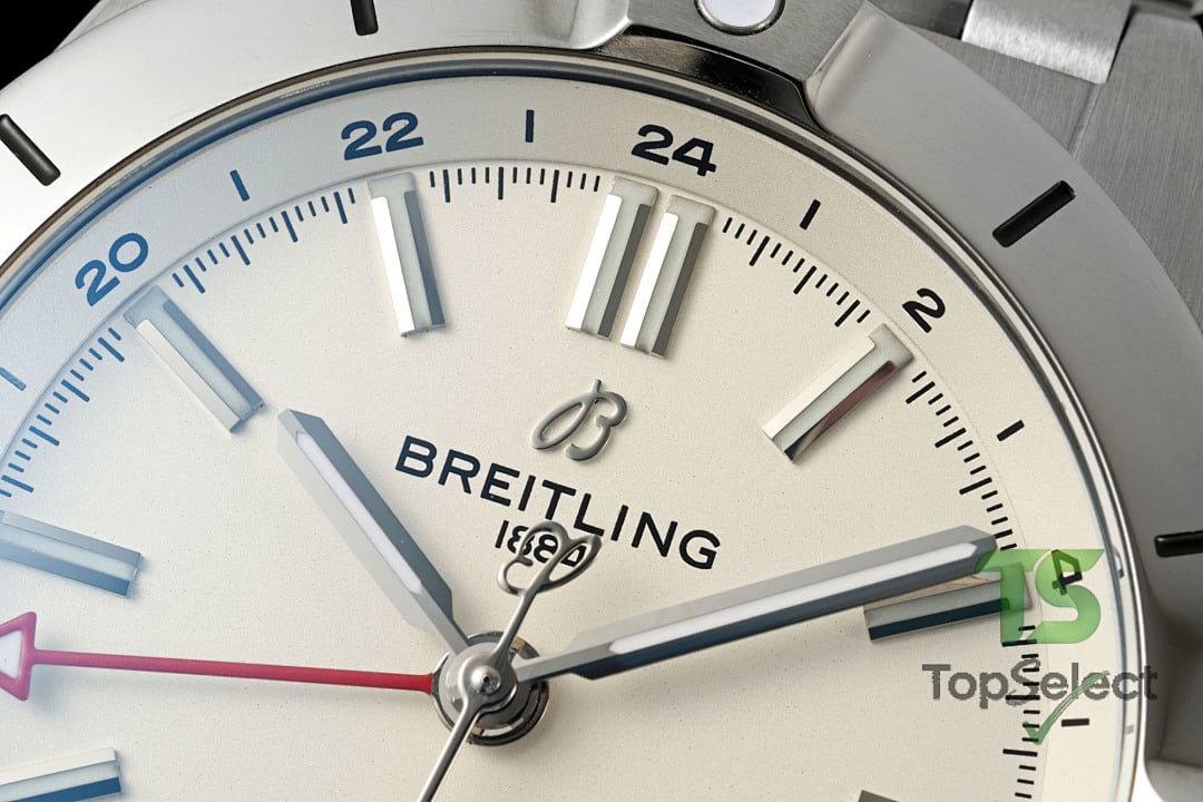 Breitling Chronomat Automatic GMT 40 Steel White Dial - 6