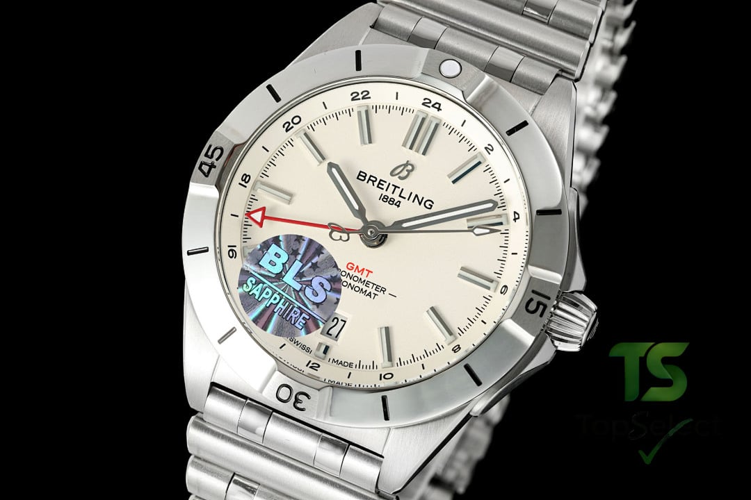 Breitling Chronomat Automatic GMT 40 Steel White Dial - 7