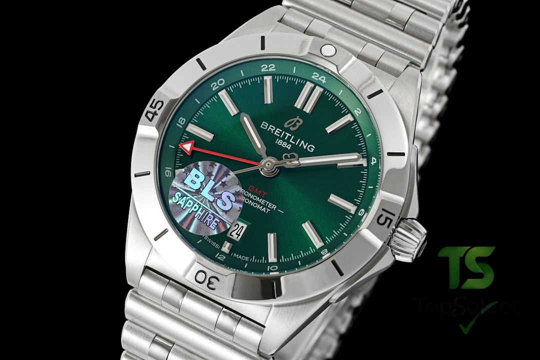 Breitling Chronomat Automatic GMT 40 Green Dial - 6