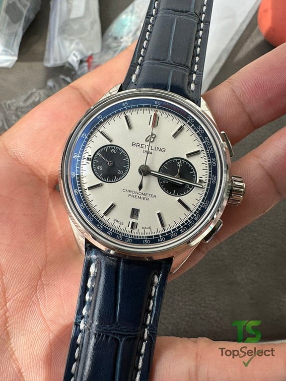Breitling Premier B01 Chronograph 42 Silver Dial - 7
