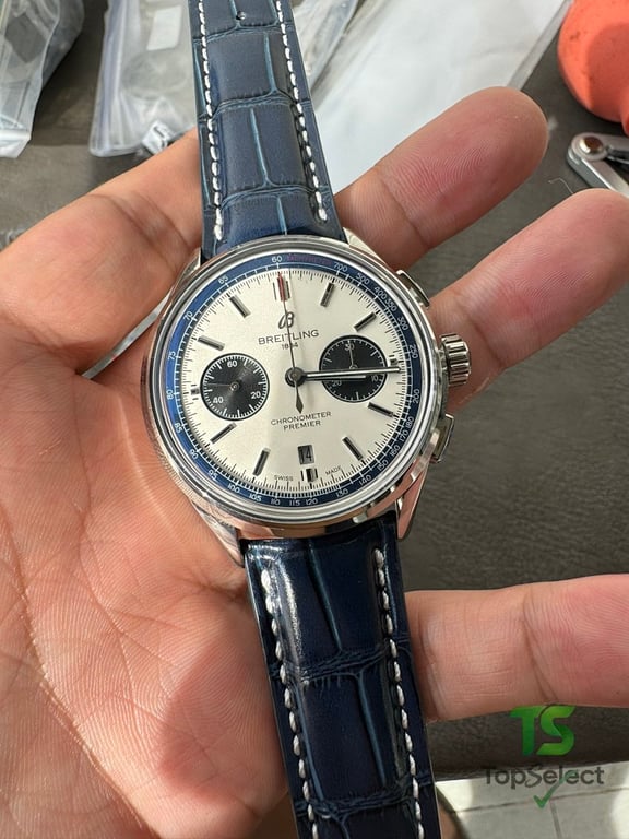 Breitling Premier B01 Chronograph 42 Silver Dial - 8